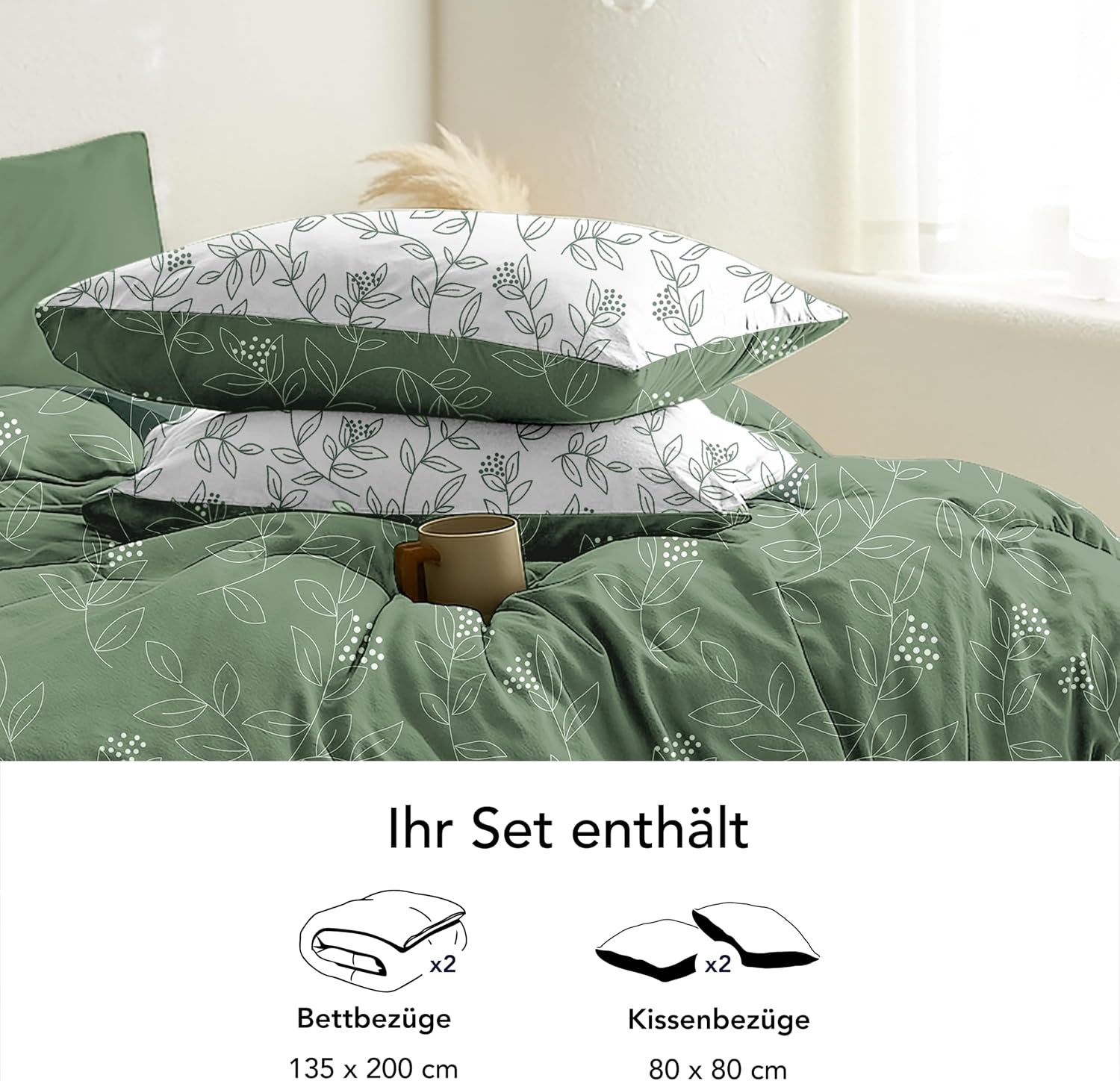 Thumbnail 4 de Dreamzie Bettwäsche 4tlg Dschungel 135x200