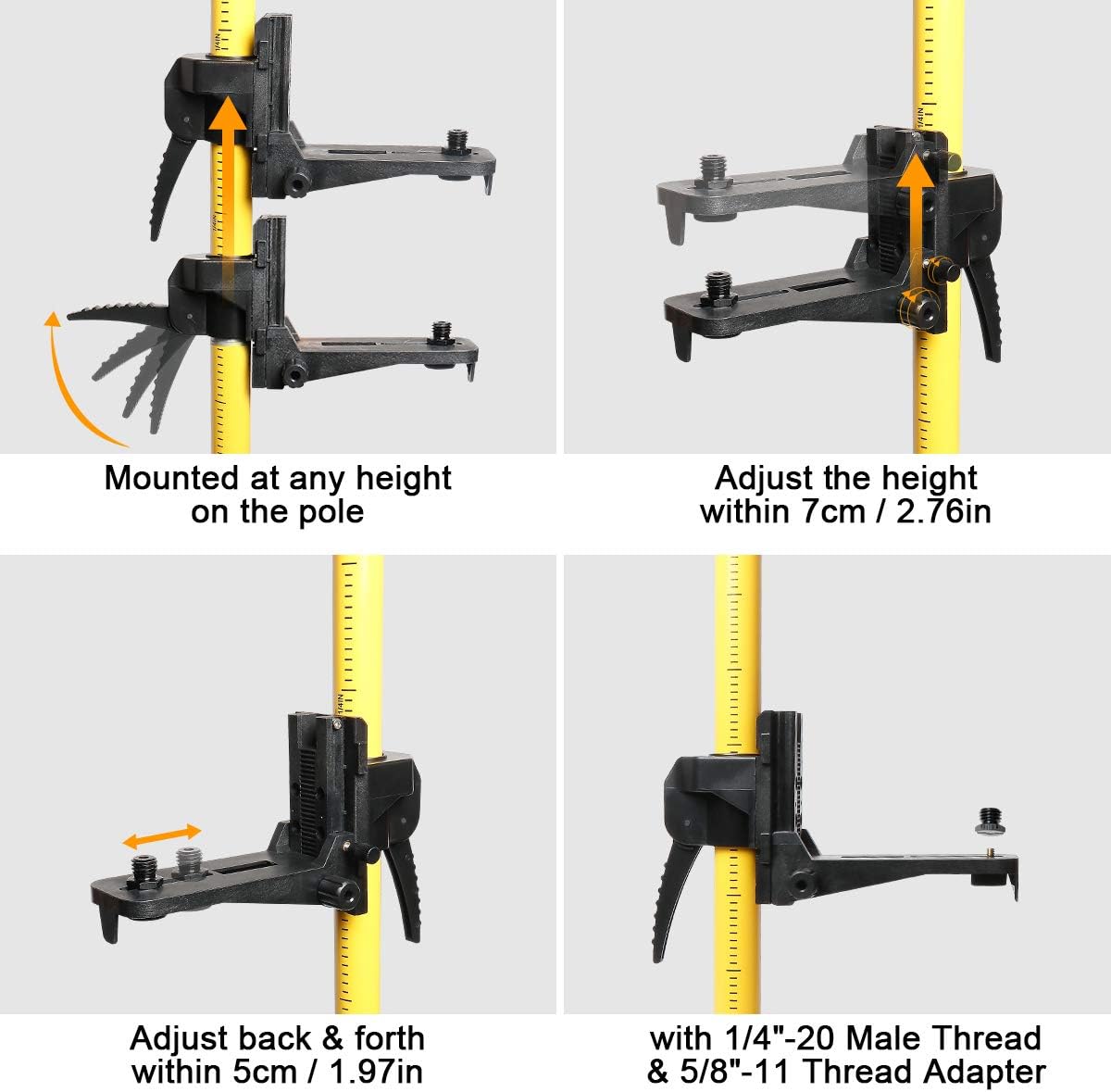 Detalle de Huepar LP36 laser mounting pole 3.7m