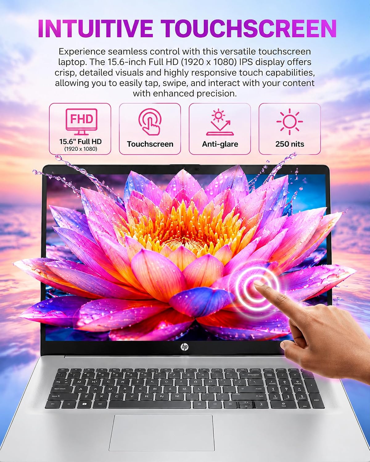 Detalle de HP Touchscreen Laptop 15.6-inch