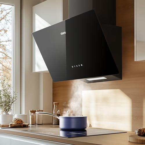Detalle de CIARRA CBCB6750C : Hotte aspirante murale inclinée 60 cm, Classe A++ et 362 m³/h