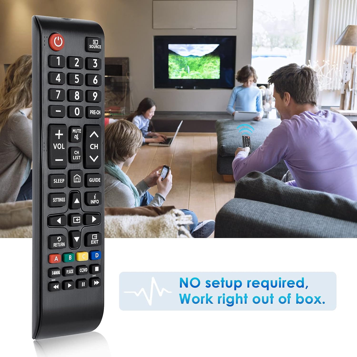 Detalle de Samsung TV replacement remote BN59-01301A