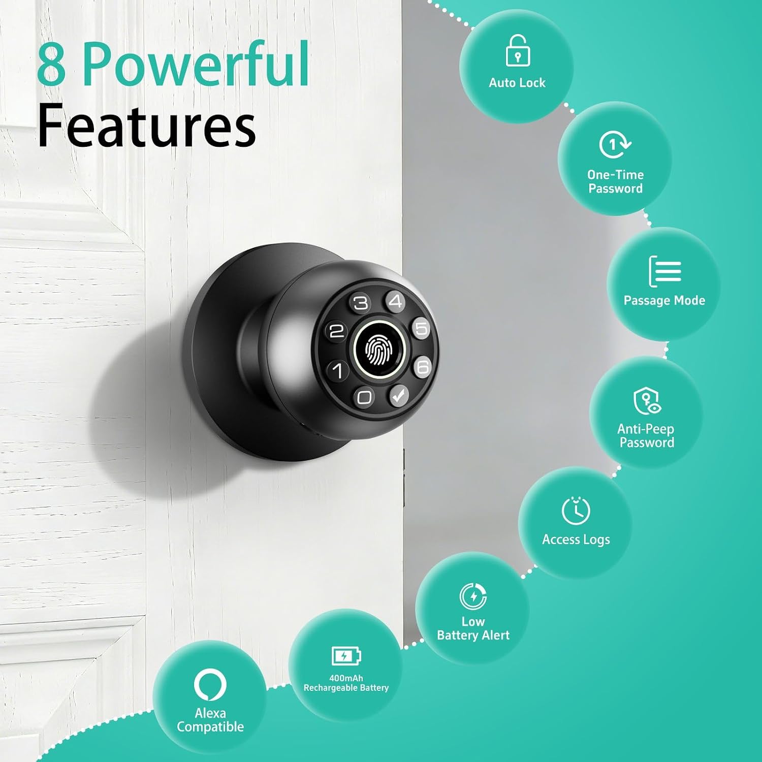 Detalle 1 de Fingerprint Door Lock
