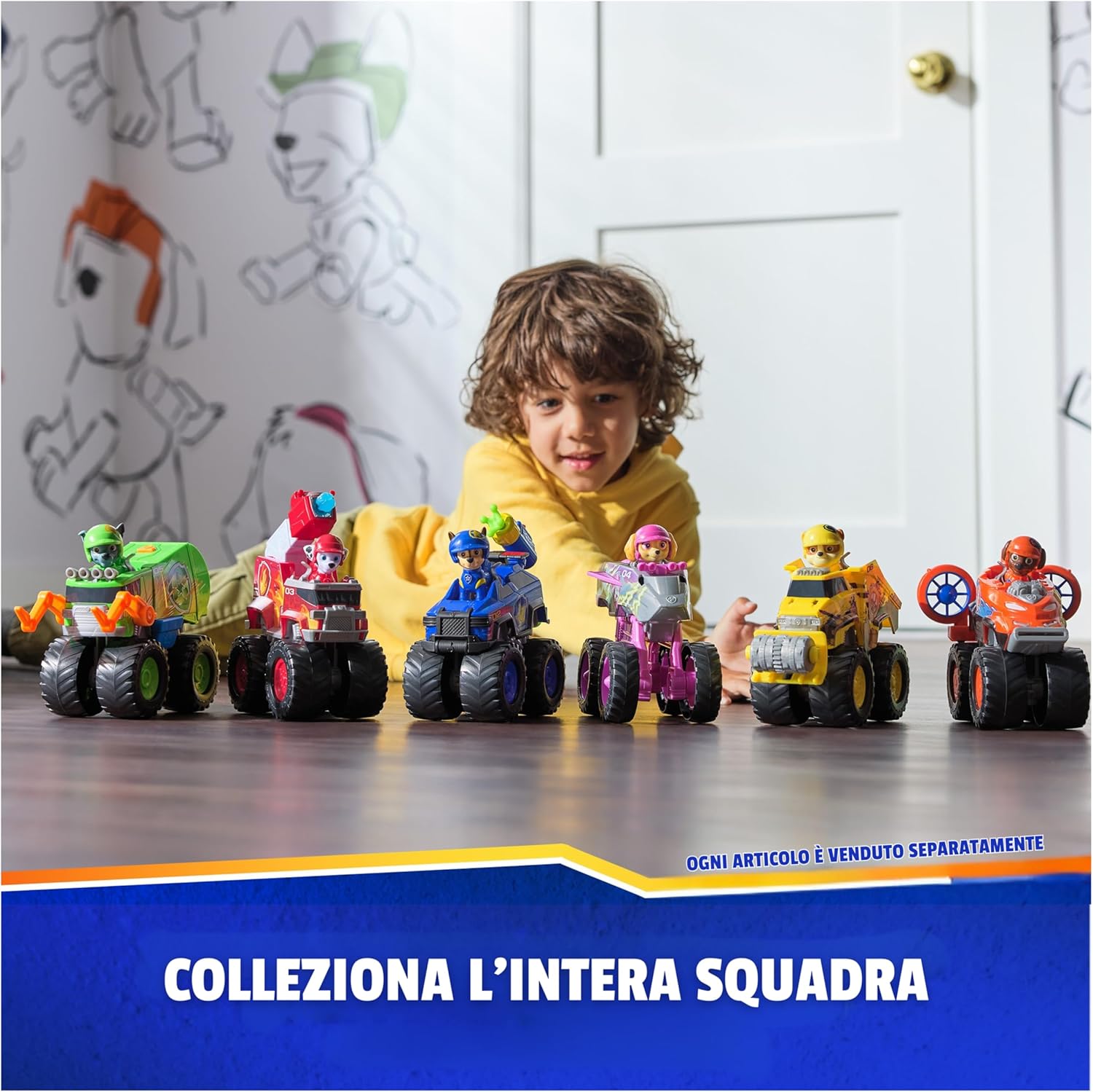 Detalle de Paw Patrol Rescue Wheels: Veicolo Boomer con Figura Collezionabile