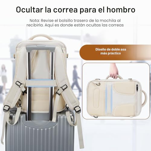 Thumbnail 3 de MATEIN Mochila de cabina expandible 40x30x20 cm | Cabina hombre/mujer, 30 L extra