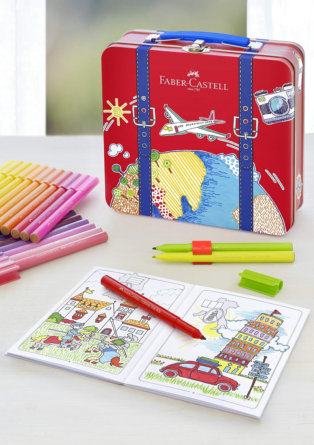 Thumbnail 2 de Faber-Castell 155535 – Feutres Connector valise voyage avec 40 feutres