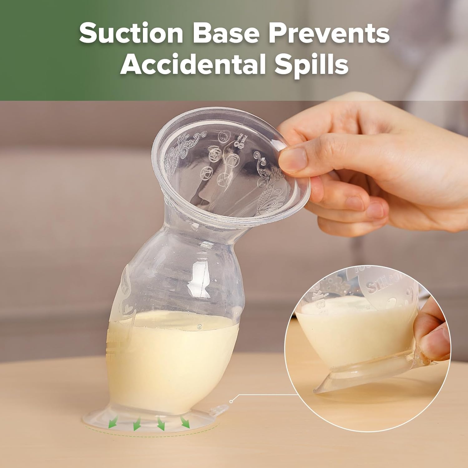 Thumbnail 5 de haakaa Tire-lait manuel avec collecteur et base de succion, 5oz/150ml