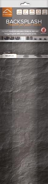 Detalle de CREARREDA 67525 naklejka kuchenna Czarny Kamień PVC 260 × 60 cm