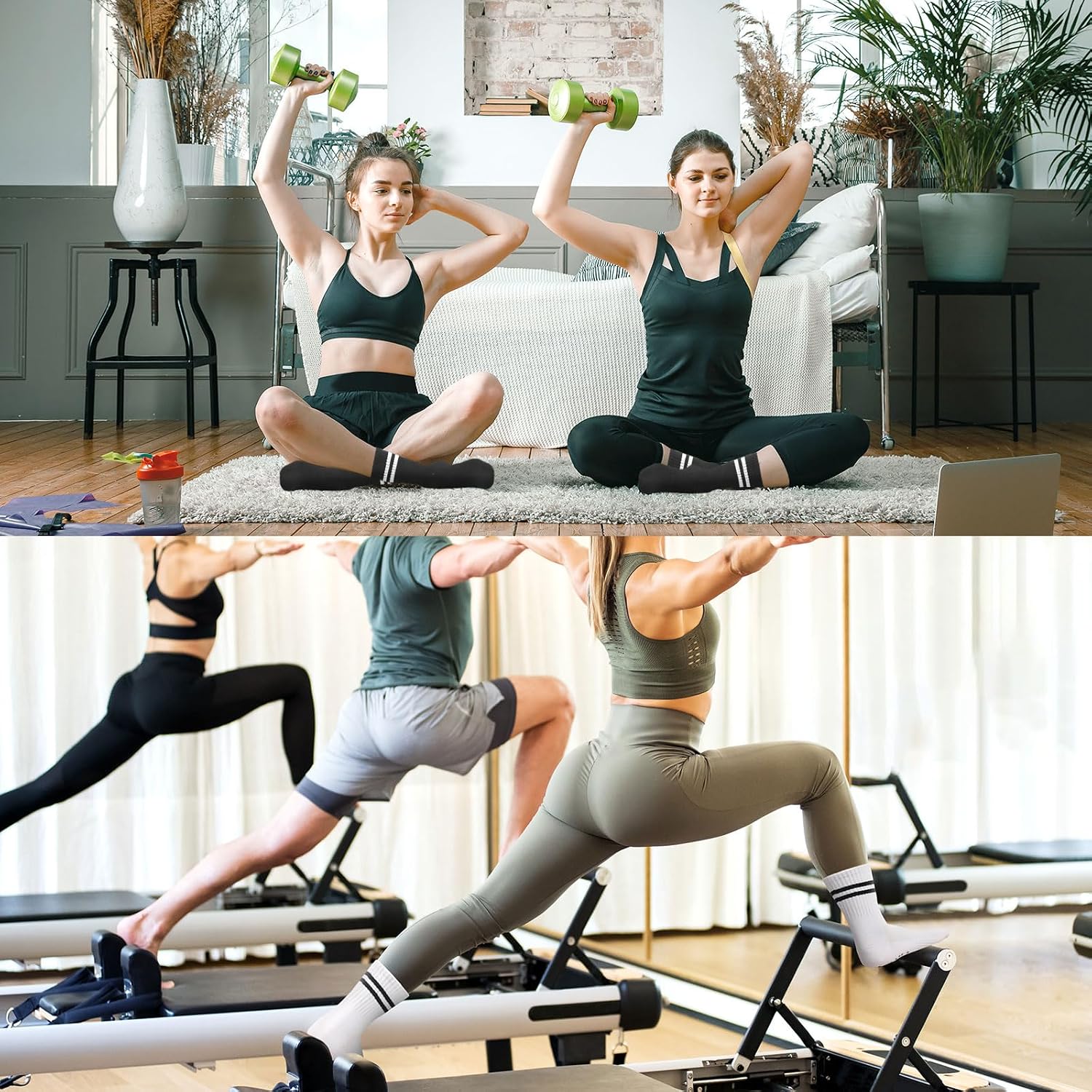 Thumbnail 5 de Non Slip Pilates Socks 4 Pairs