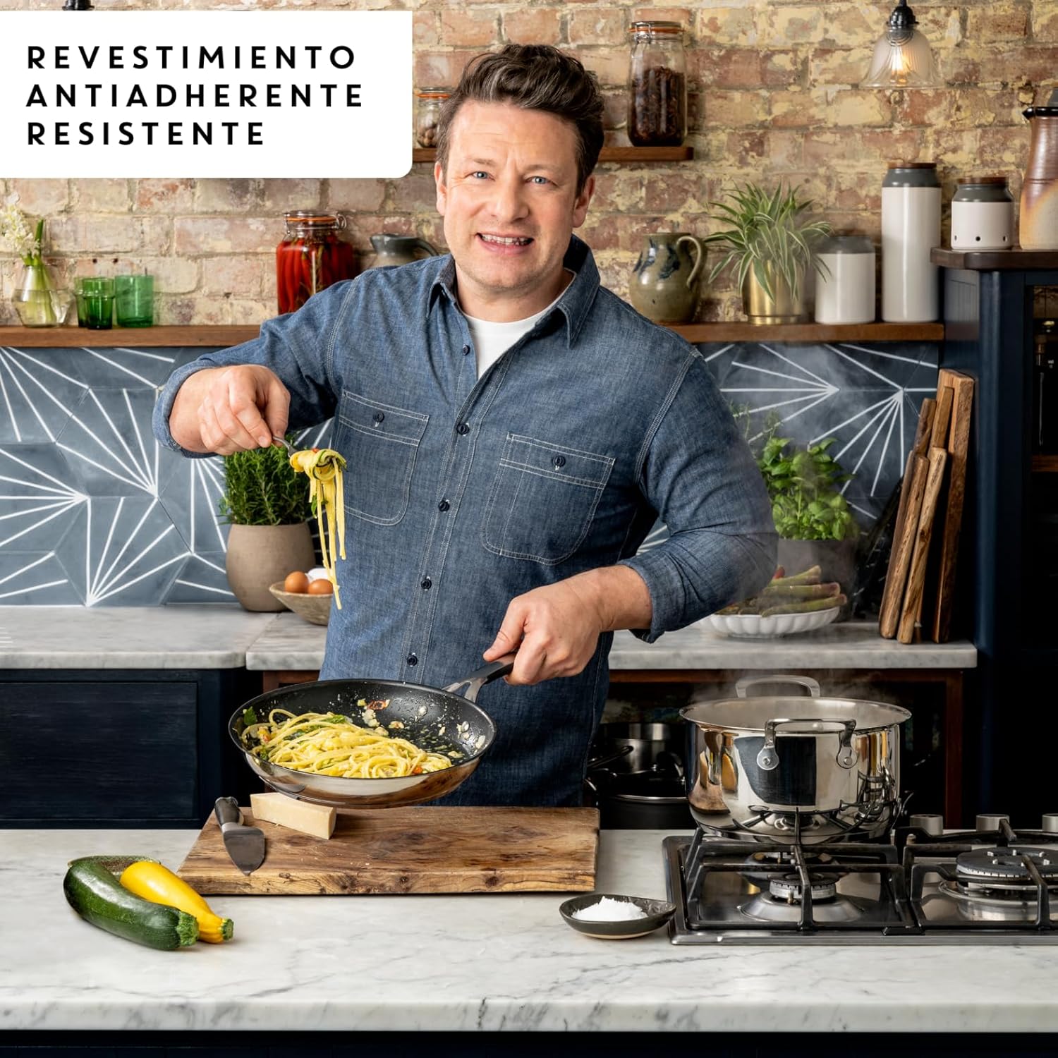 Detalle 2 de Tefal Jamie Oliver Juego 2 sartenes 24/28 cm