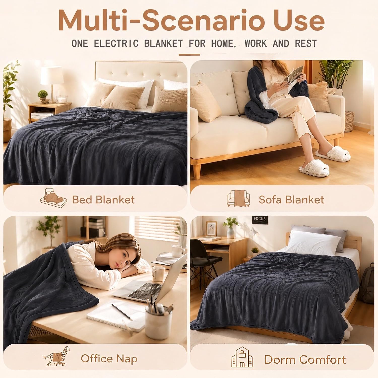Thumbnail 5 de Electric Heated Blanket 72"x84" Full Size — Heated Blanket