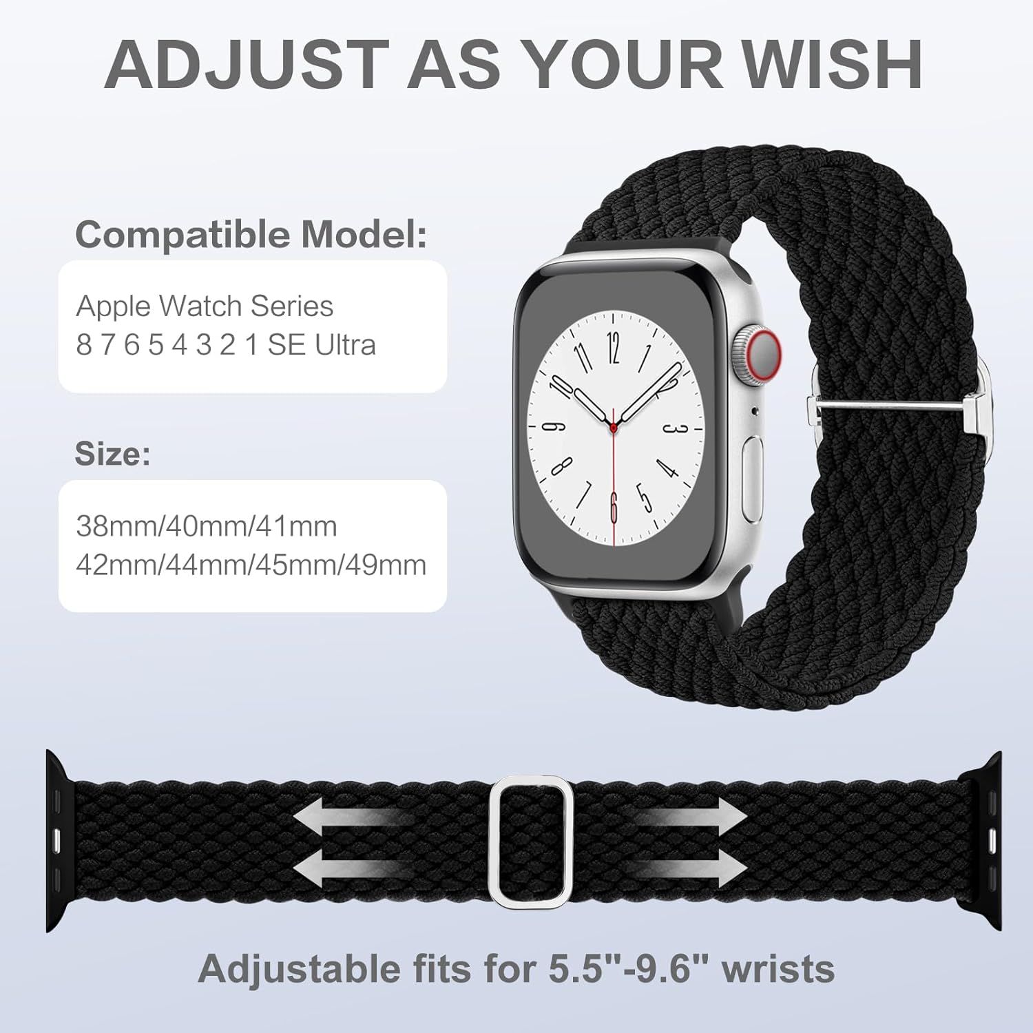 Thumbnail 3 de CeMiKa Braided Solo Loop Strap 45mm