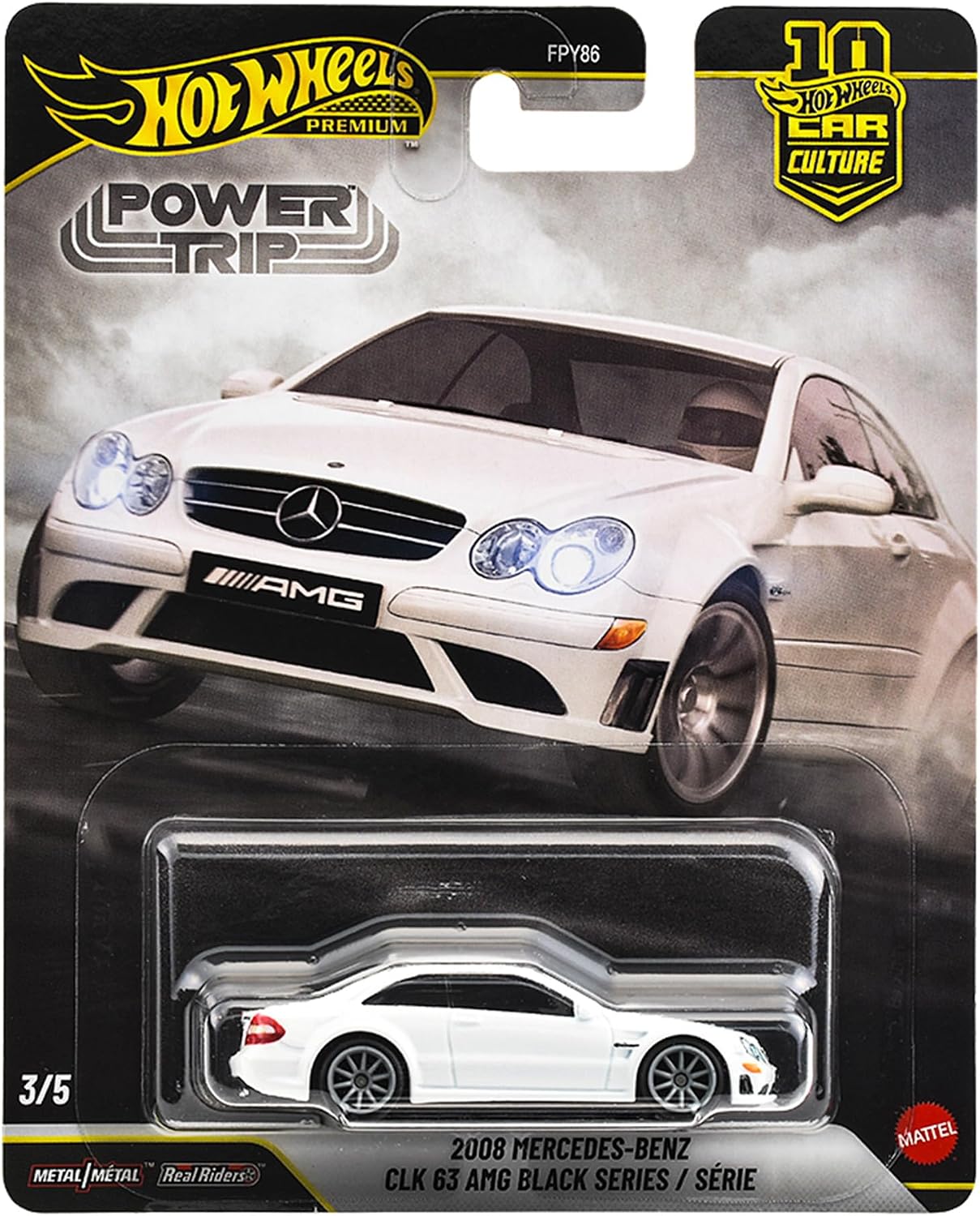Thumbnail 3 de Hot Wheels カーカルチャー パワートリップ 2008 メルセデス・ベンツ CLK 63 AMG ブラックシリーズ ミニカー JKF29