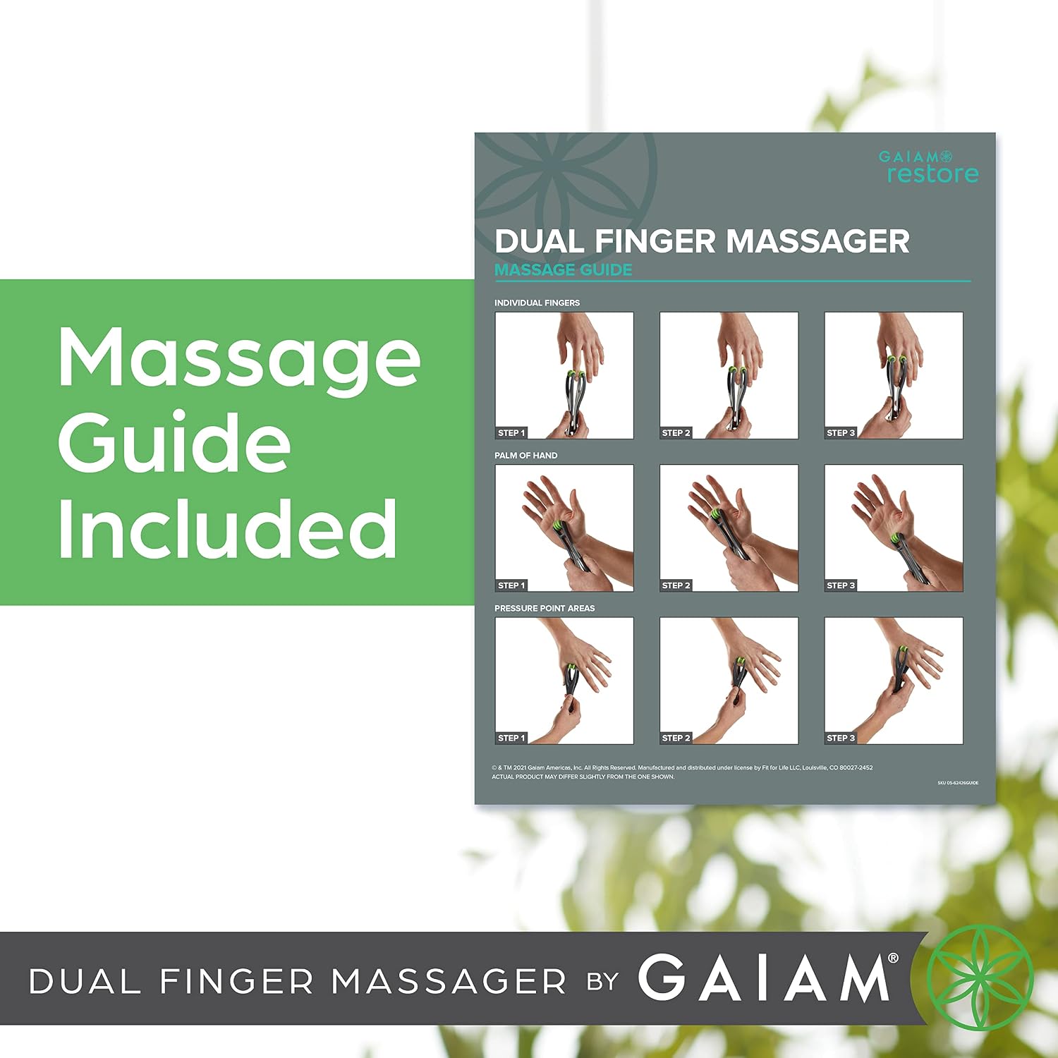 Thumbnail 5 de Gaiam Finger Massager Dual-Sided Hand ๐