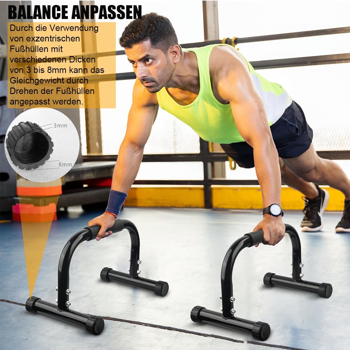 Thumbnail 3 de AmazeFan Parallettes Calisthenics-Barren für Zuhause 💪