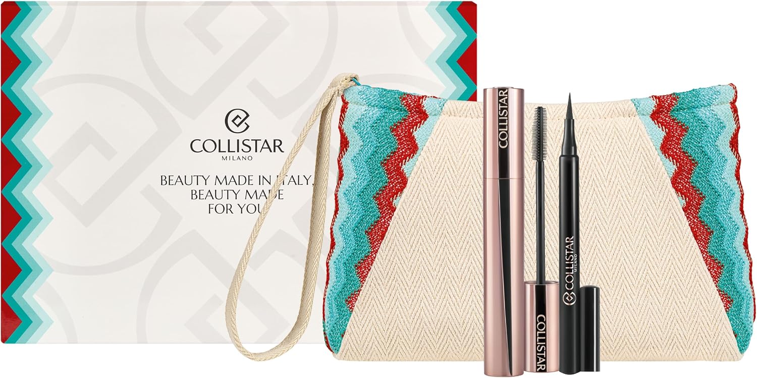 Detalle de Collistar Cofanetto Regalo Donna Infinito Mascara 7,5 ml + Eye Marker Nero 1 ml – Allungante, Curvante e Precisione 12H