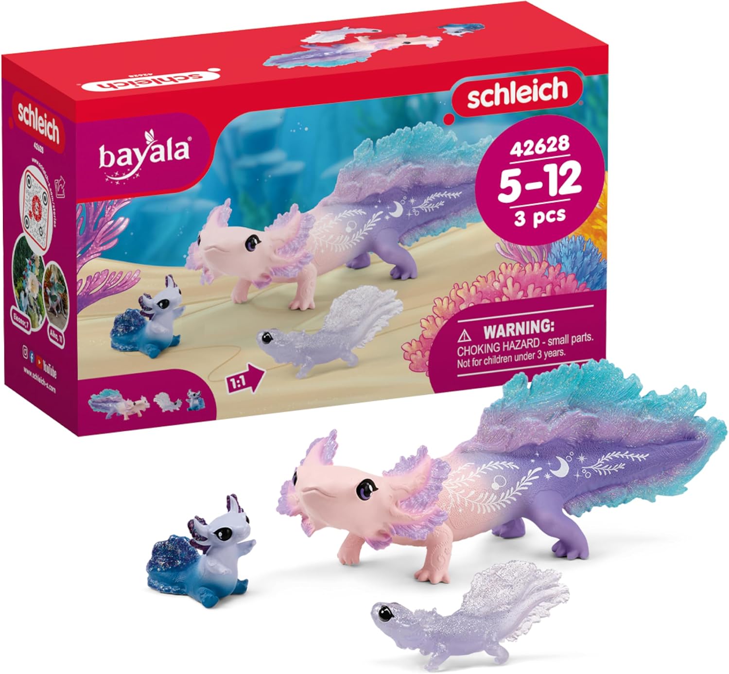 Detalle de Schleich BAYALA Axolotl Maman et Bébés 42628 🐟