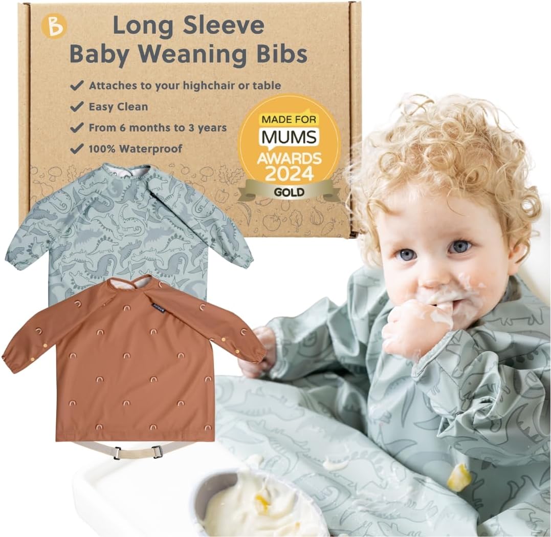 Detalle de BIBaDO long sleeve baby bibs 36 months
