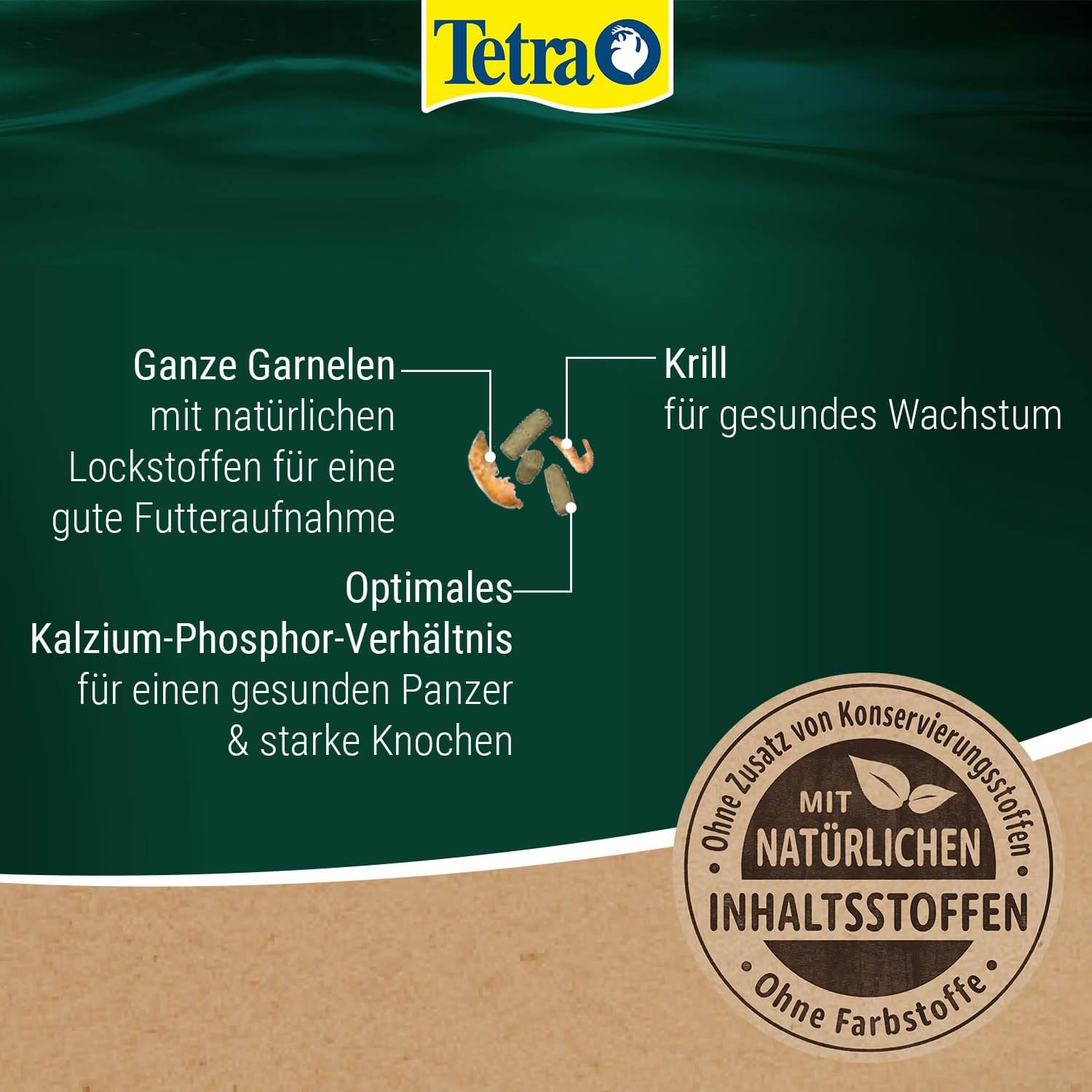 Detalle de Tetra ReptoMin Menu Schildkröten-Futter 3in1 – abwechslungsreiches Futter für Wasserschildkröten, 250 ml Dose