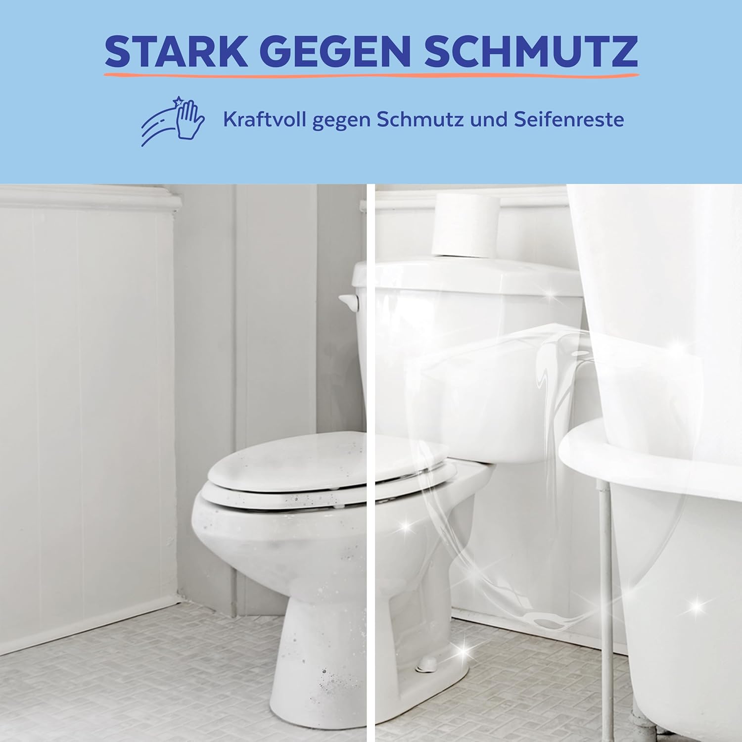 Detalle de Sagrotan WC-Reinigungstücher – Hygienisch saubere Toilette mit 6 x 60 Desinfektionstüchern