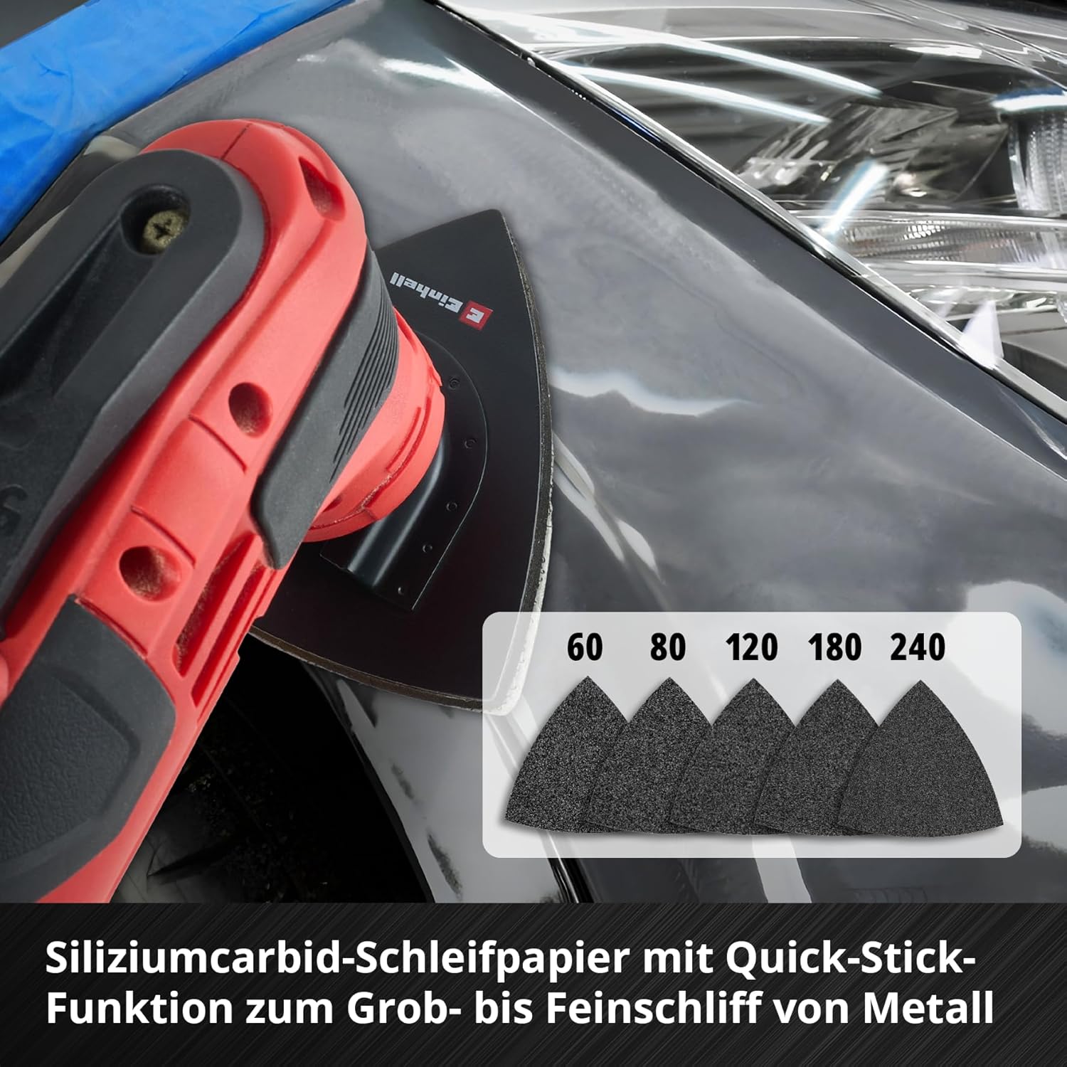 Thumbnail 6 de Einhell Accessories Original XL-PLUS-CASE KFZ-Multitool-Set (35-teilig) mit BiM-Sägeblättern, Delta-Platte & Dremel-Adapter