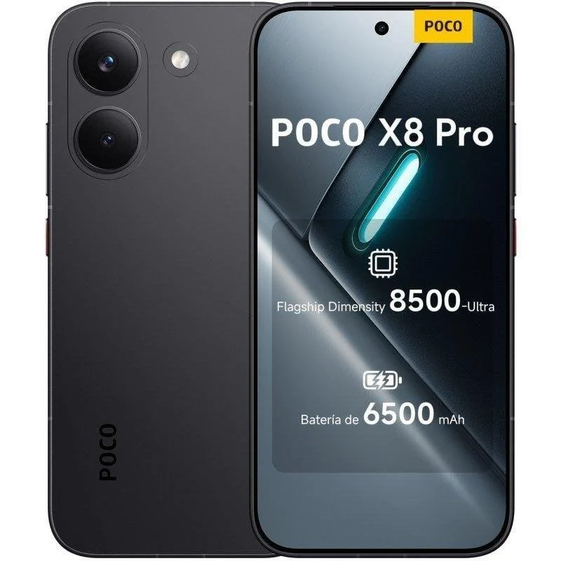 Detalle de POCO X8 Pro 5G con 8GB y 256GB (6,59") negro