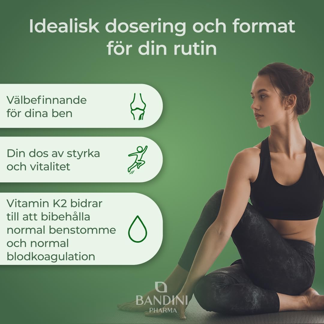 Detalle 2 de BANDINI Vitamin K2 MK7 – 200 µg, 400 veganska tabletter