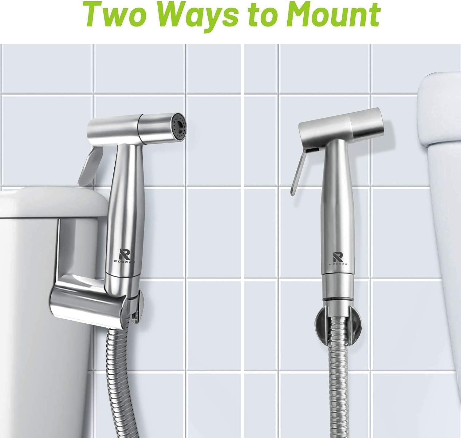Detalle de Roccar 20231212 Handheld Bidet Sprayer, Stainless Steel with Dual Spray Modes