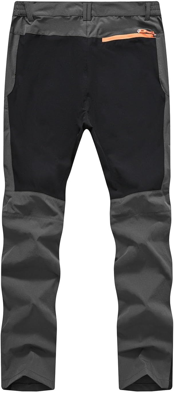 Detalle de TBMPOY Men’s Outdoor Hiking Pants, Quick-Dry, Water-Resistant, Zip Pockets