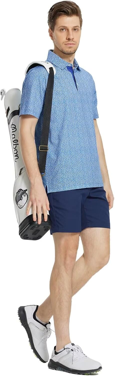 Detalle de M MAELREG Men's Golf Shirt Short Sleeve Dry Fit Print Polo