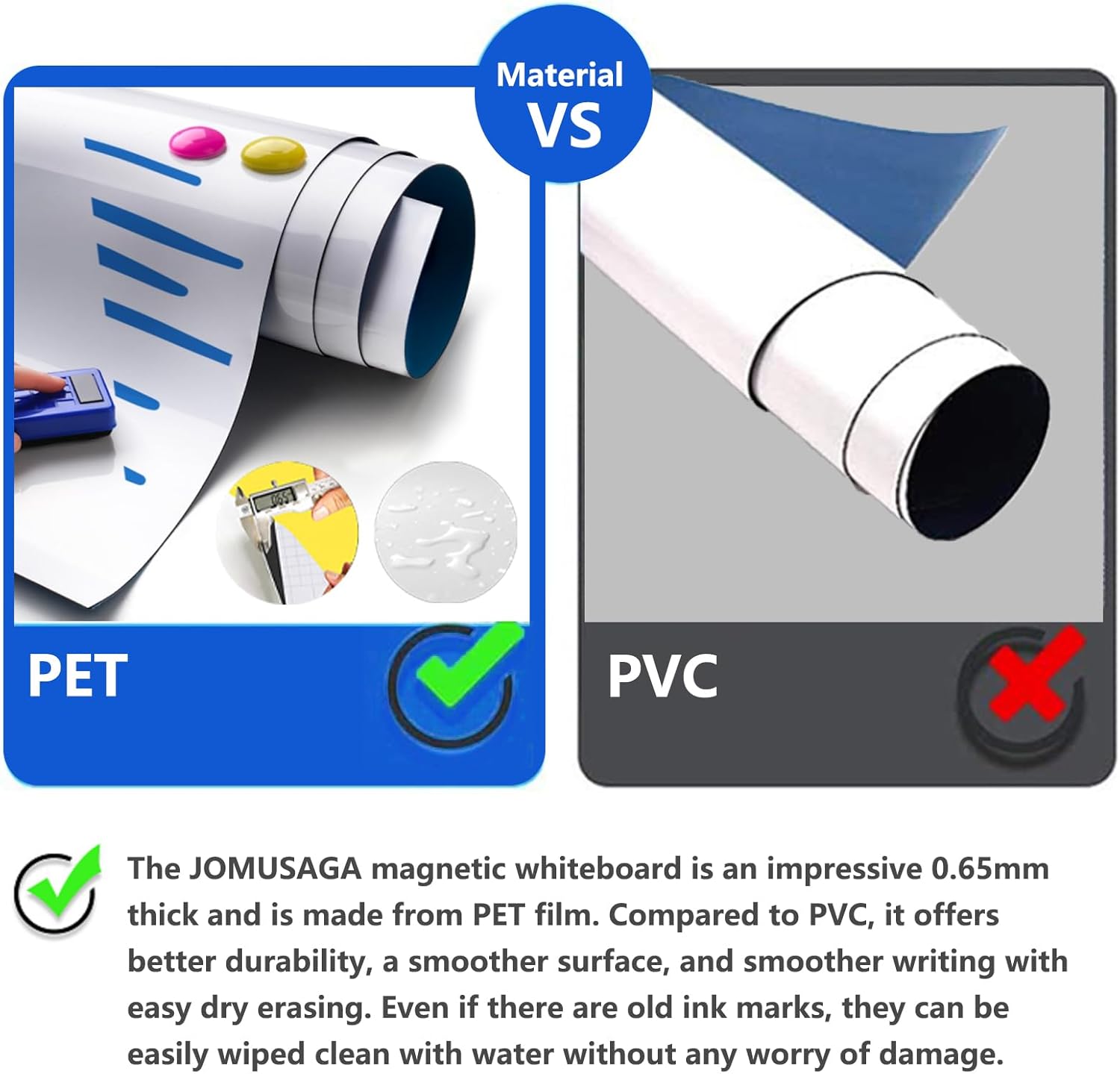 Thumbnail 3 de JOMUSAGA Lavagna Bianca Adesiva 60x40 cm 📌