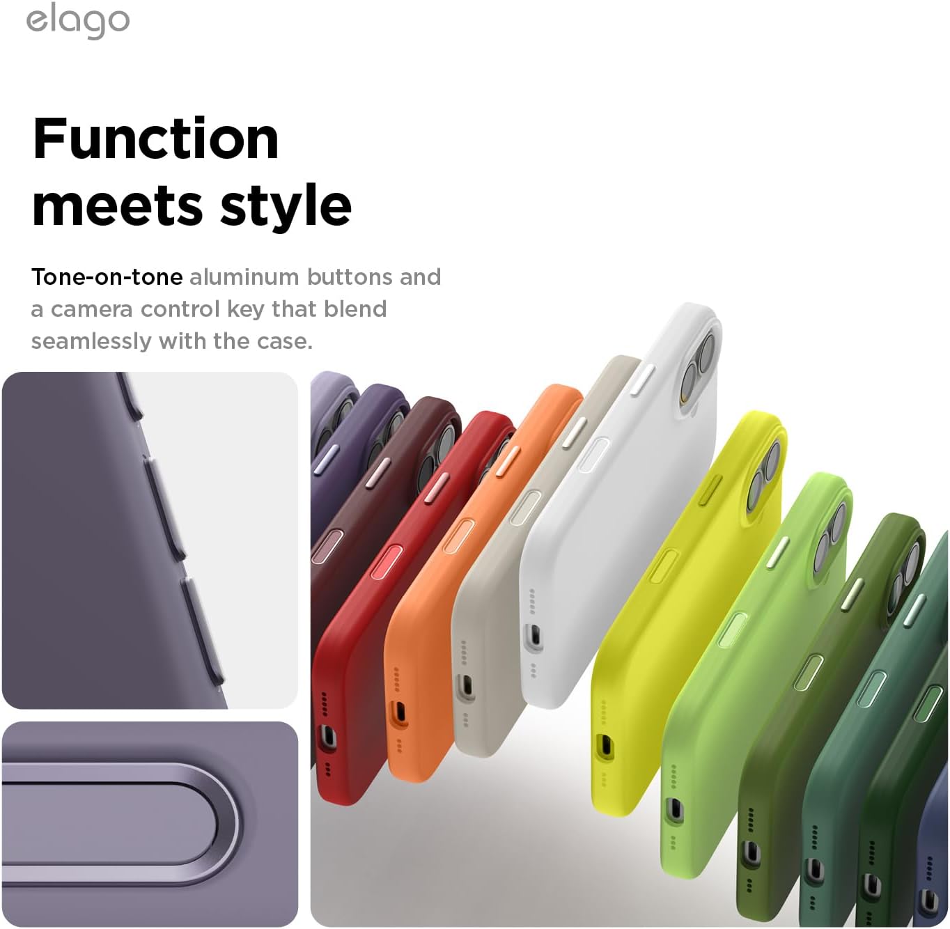 Detalle de elago Cover Magnetica in Silicone Liquido per iPhone 17 (6,3) – Compatibile MagSafe, Lavanda Intensa