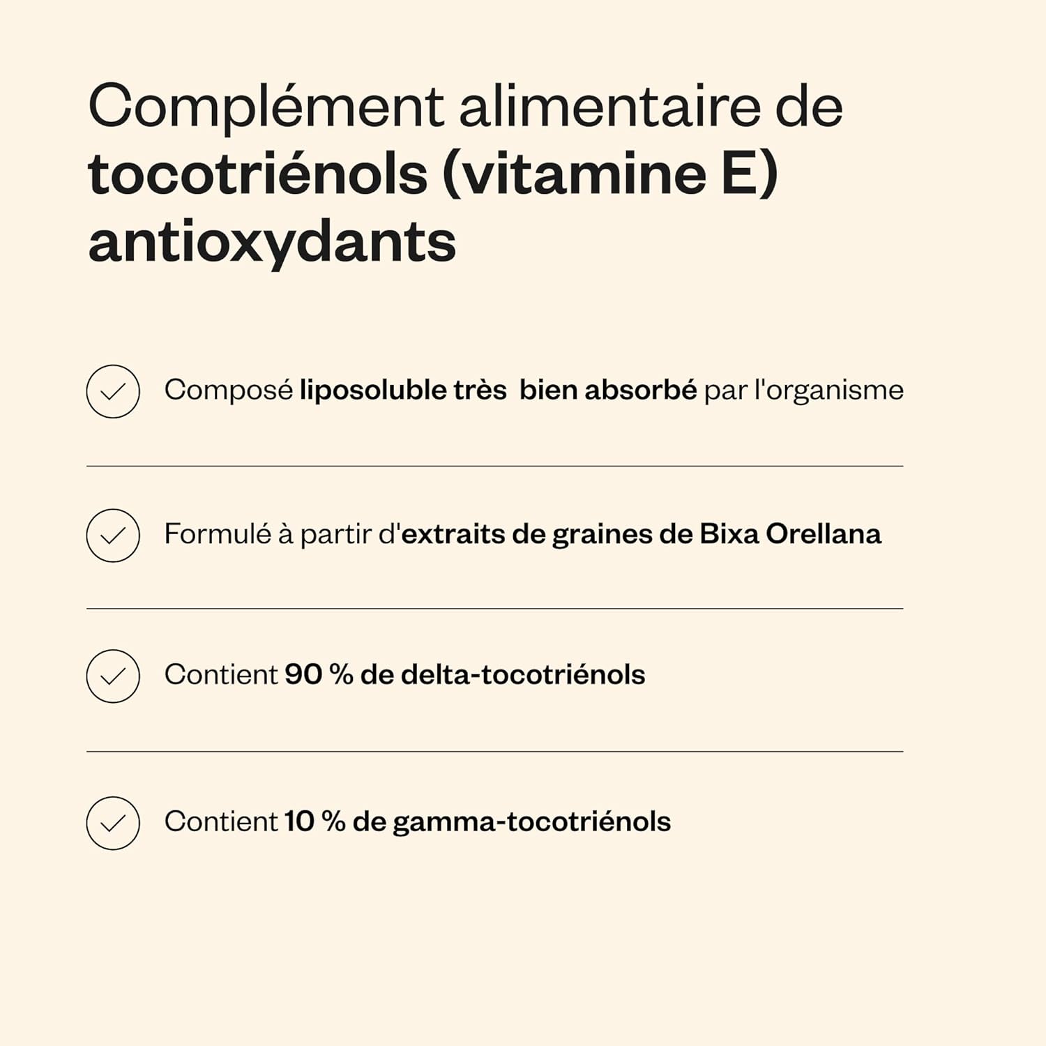 Thumbnail 3 de SUPERSMART Annatto Tocotrienols – supplément naturel de vitamine E issu de l’achiote, sans gluten