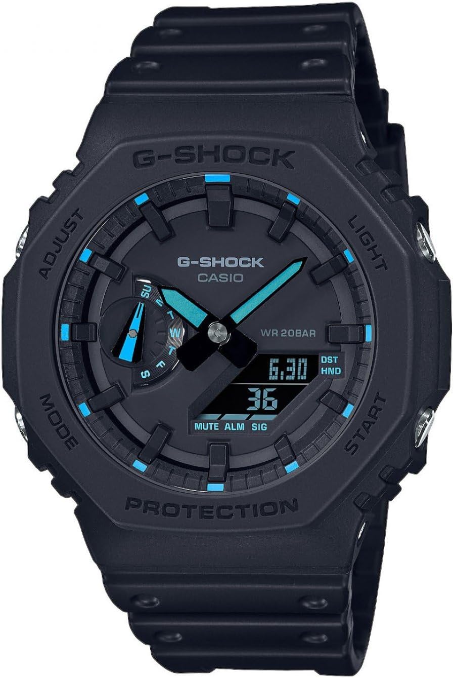 Detalle de Casio CA.GA-2100-1A2ER G-Shock azul 2 años