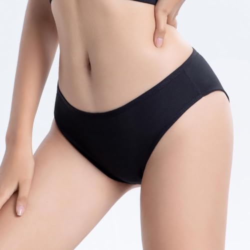 Thumbnail 1 de flintronic pack 6 bragas de mujer de algodón con elastano (tiro medio-bajo)