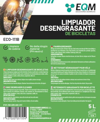 Thumbnail 7 de EQM ECO-111B Desengrasante Neutro para Bicicleta, 5L