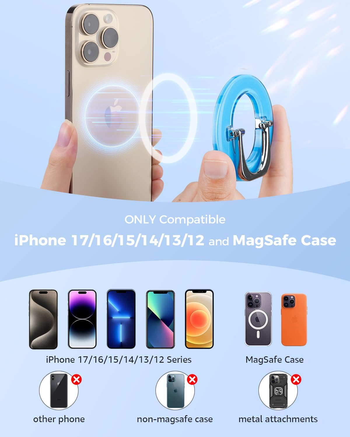 Thumbnail 6 de SUPERONE Magnetic Phone Ring Holder 88.18 oz