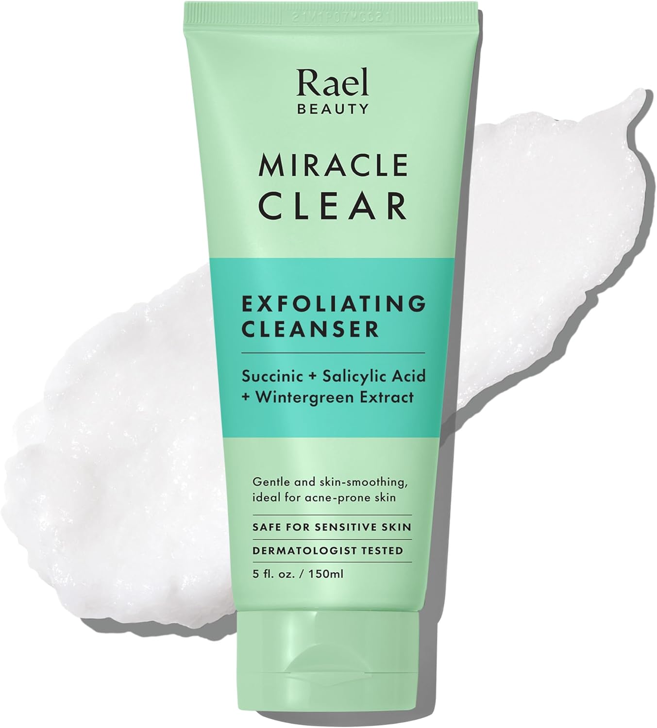 Rael Miracle Clear Nettoyant Exfoliant Visage - Nettoyage des Pores et Anti-Imperfections