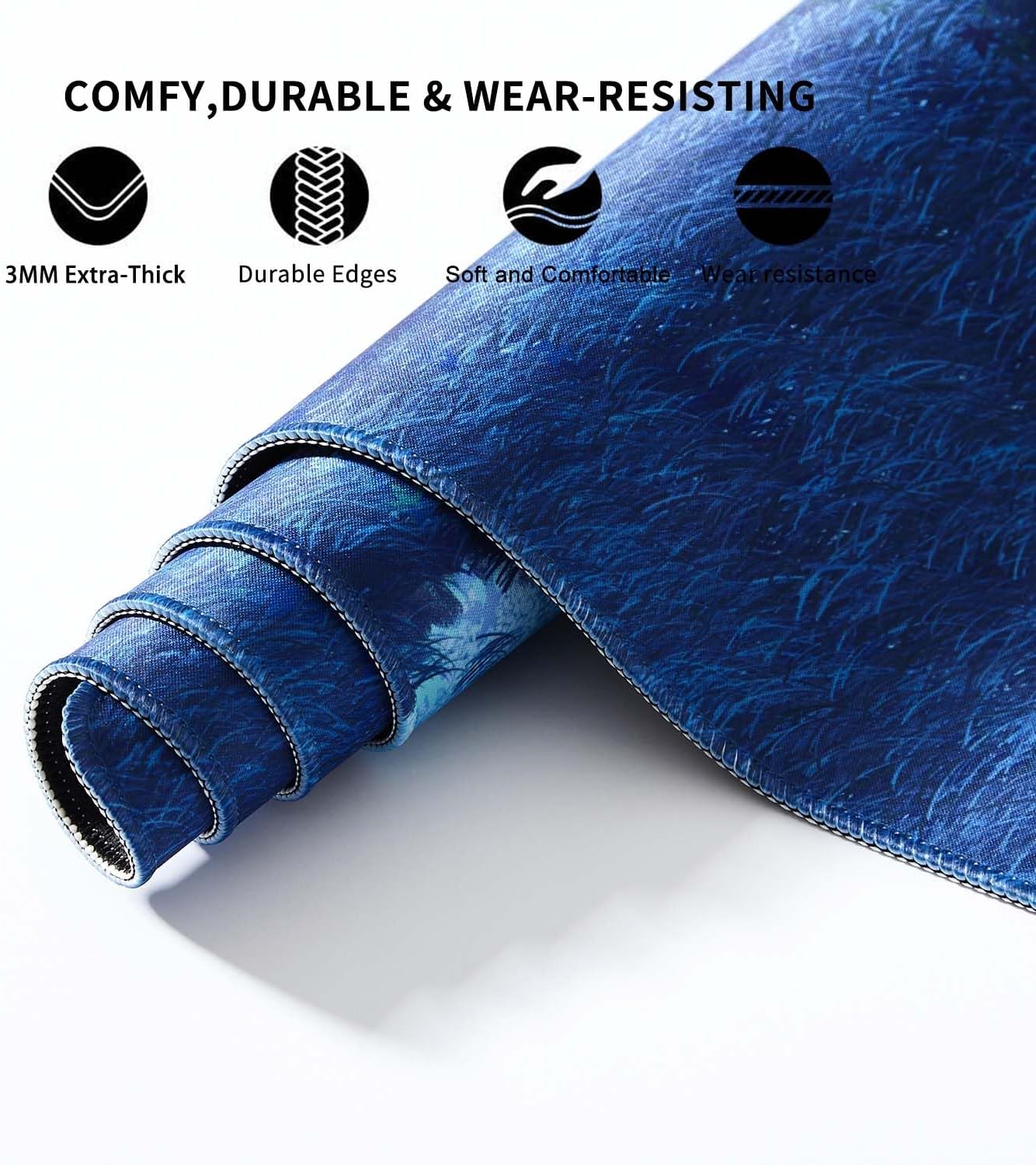 Thumbnail 4 de DOBAOJIA Schreibtischunterlage & Mauspad XXL 800 x 400 mm mit rutschfester Gummi-Basis