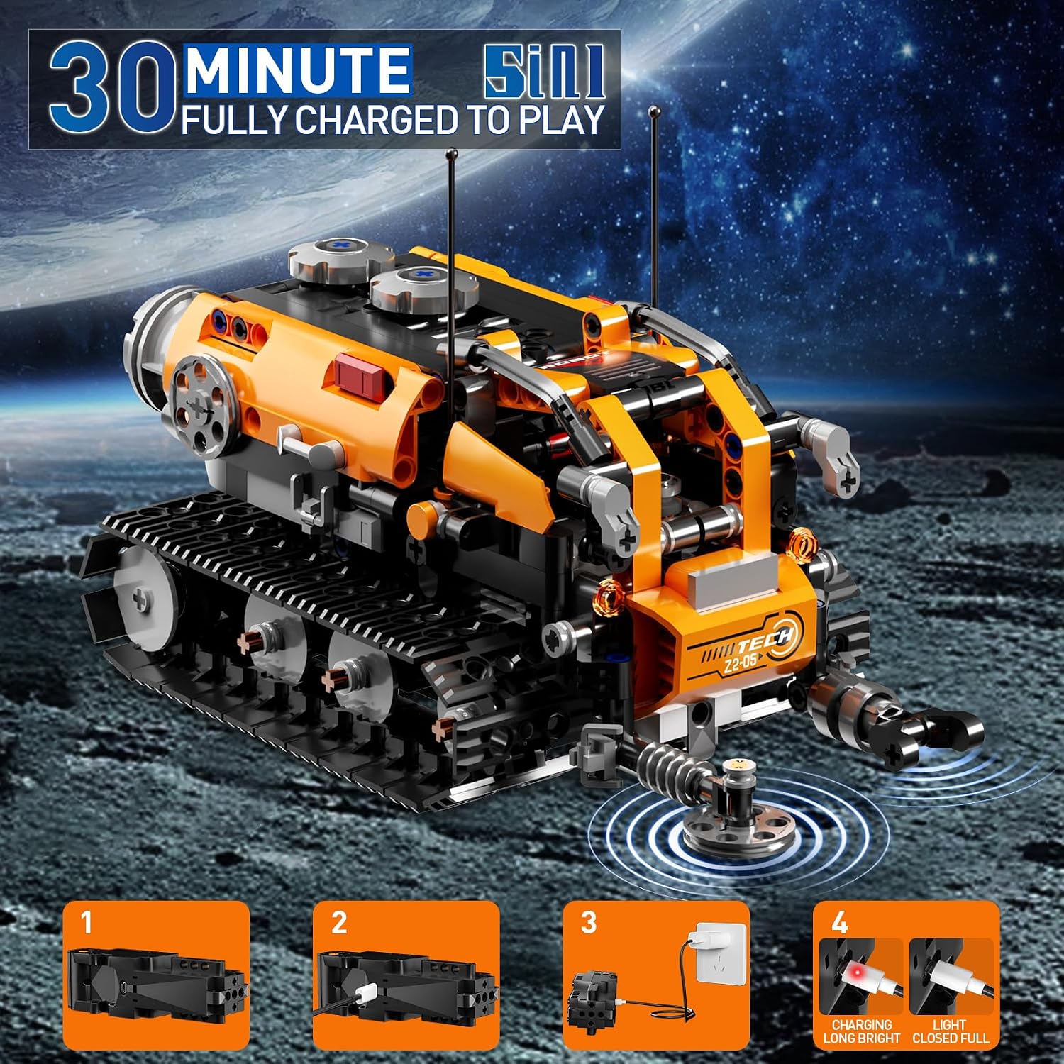 Thumbnail 4 de STEM 5in1 Robot Car Tank Kit 600-piece