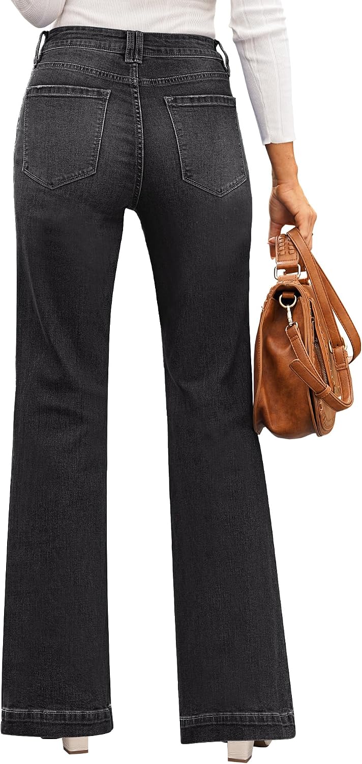 Detalle 2 de GRAPENT Women's Flare Jeans with 4 Pockets