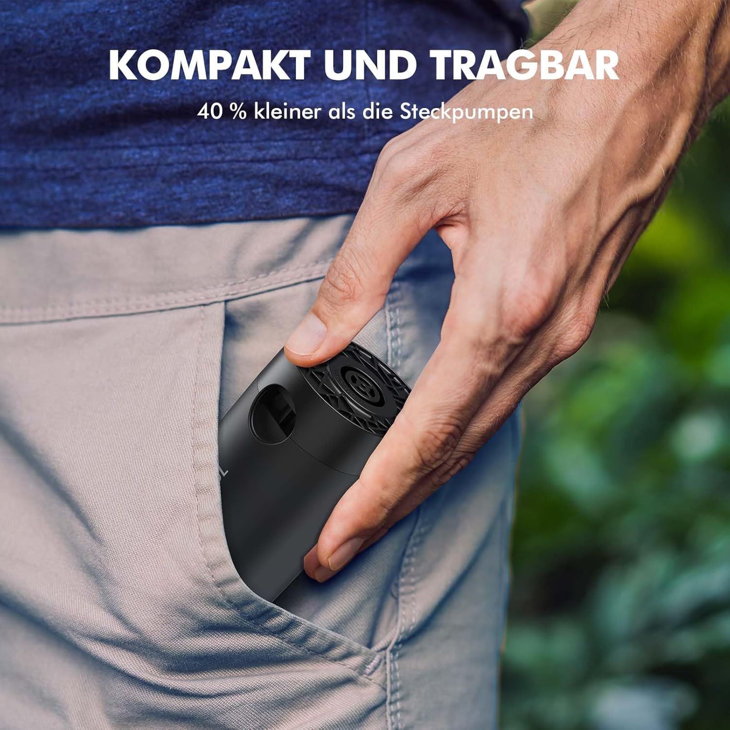 Thumbnail 4 de AKSOUL Elektrische Akku-Luftpumpe für Luftmatratzen, 200 L/min und 4000 Pa, mit 4 Düsen (AA-Betrieb)
