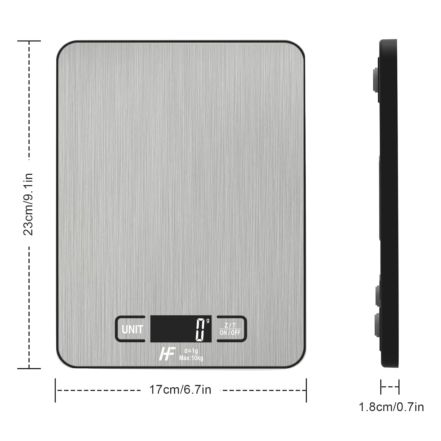 Detalle 2 de HomeFashion Large digital kitchen scale 10kg