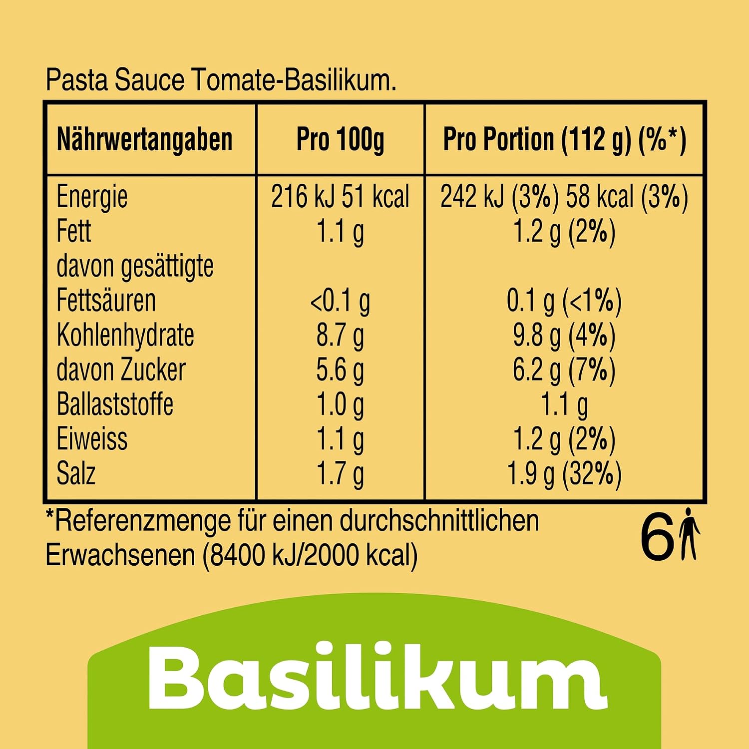 Detalle 2 de Miracoli Saucen Basilikum 6 x 675 g 🍝