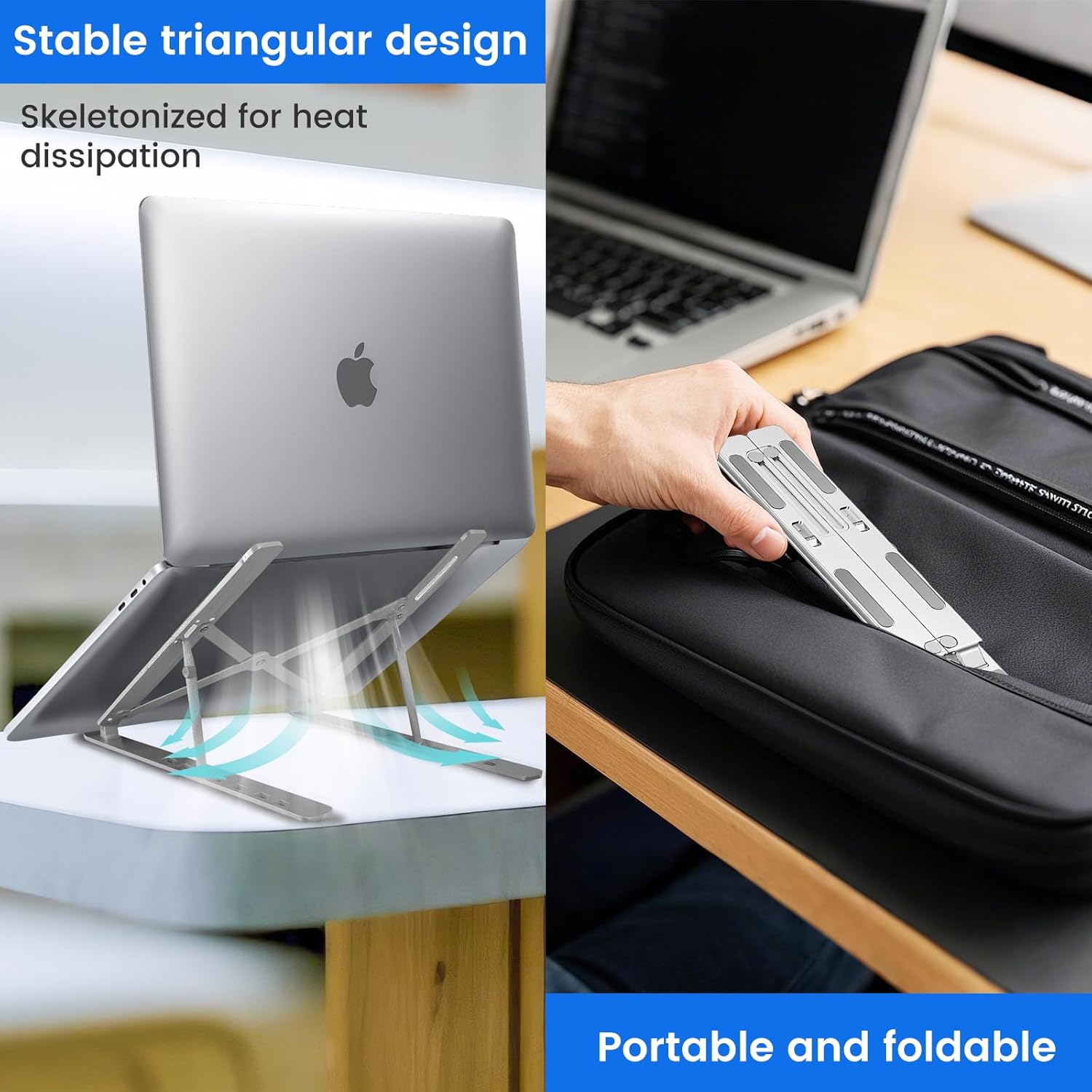 Detalle de GrandMil laptop stand, 10 kg capacity