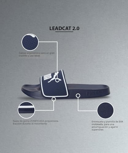 Detalle 2 de PUMA Leadcat 2.0 Sandalias Unisex Peacoat/White – 42 EU