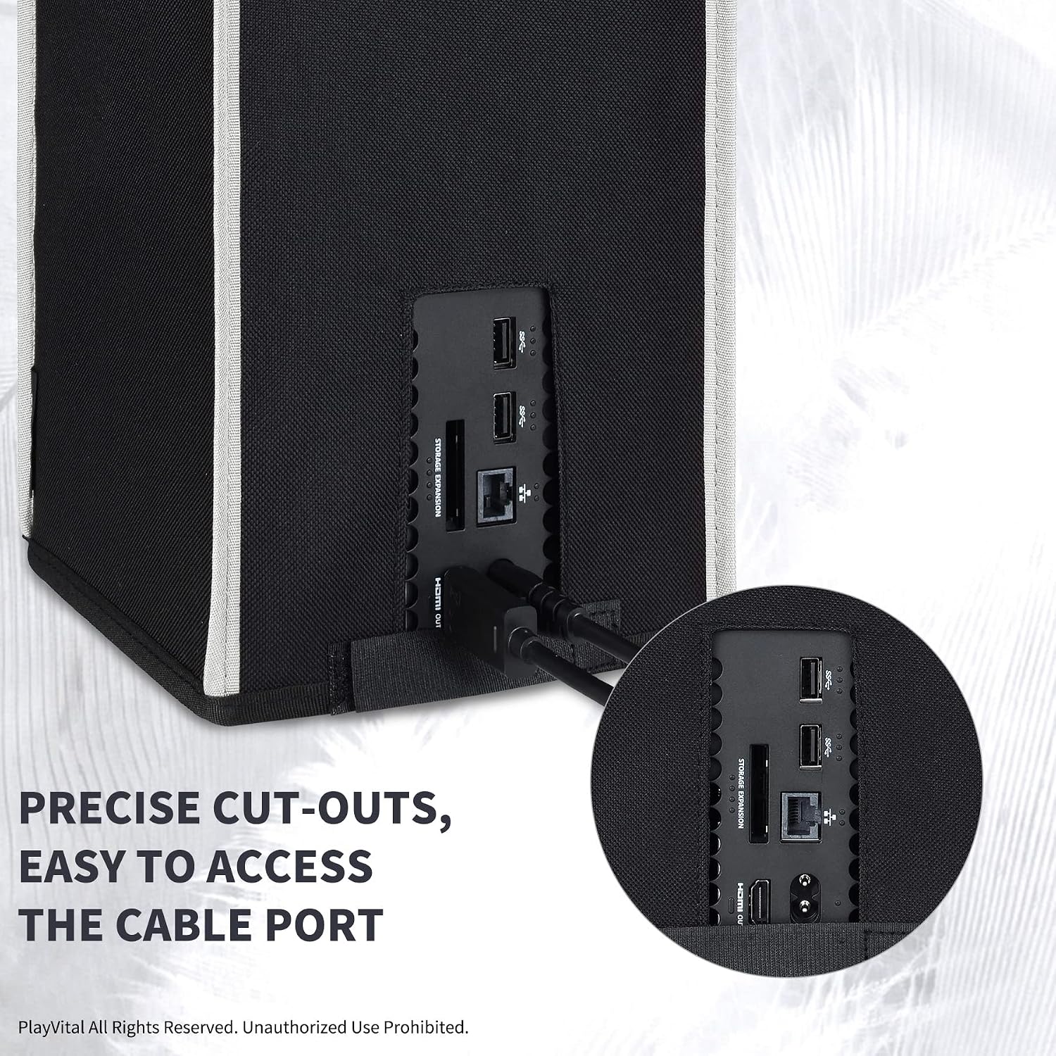 Detalle de PlayVital Xbox Series X dust cover