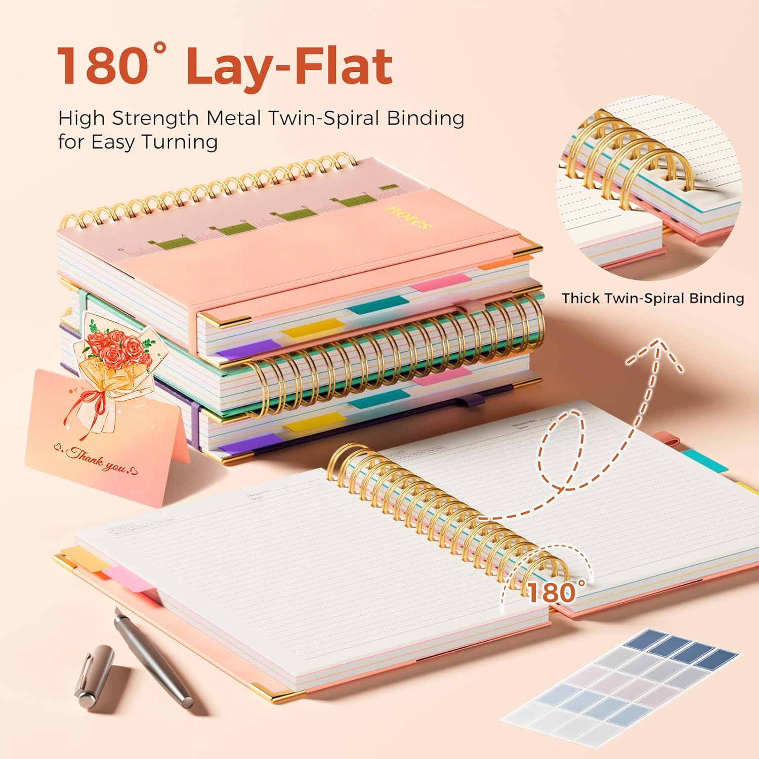 Detalle de XYark Spiral Notebook, 300 Pages