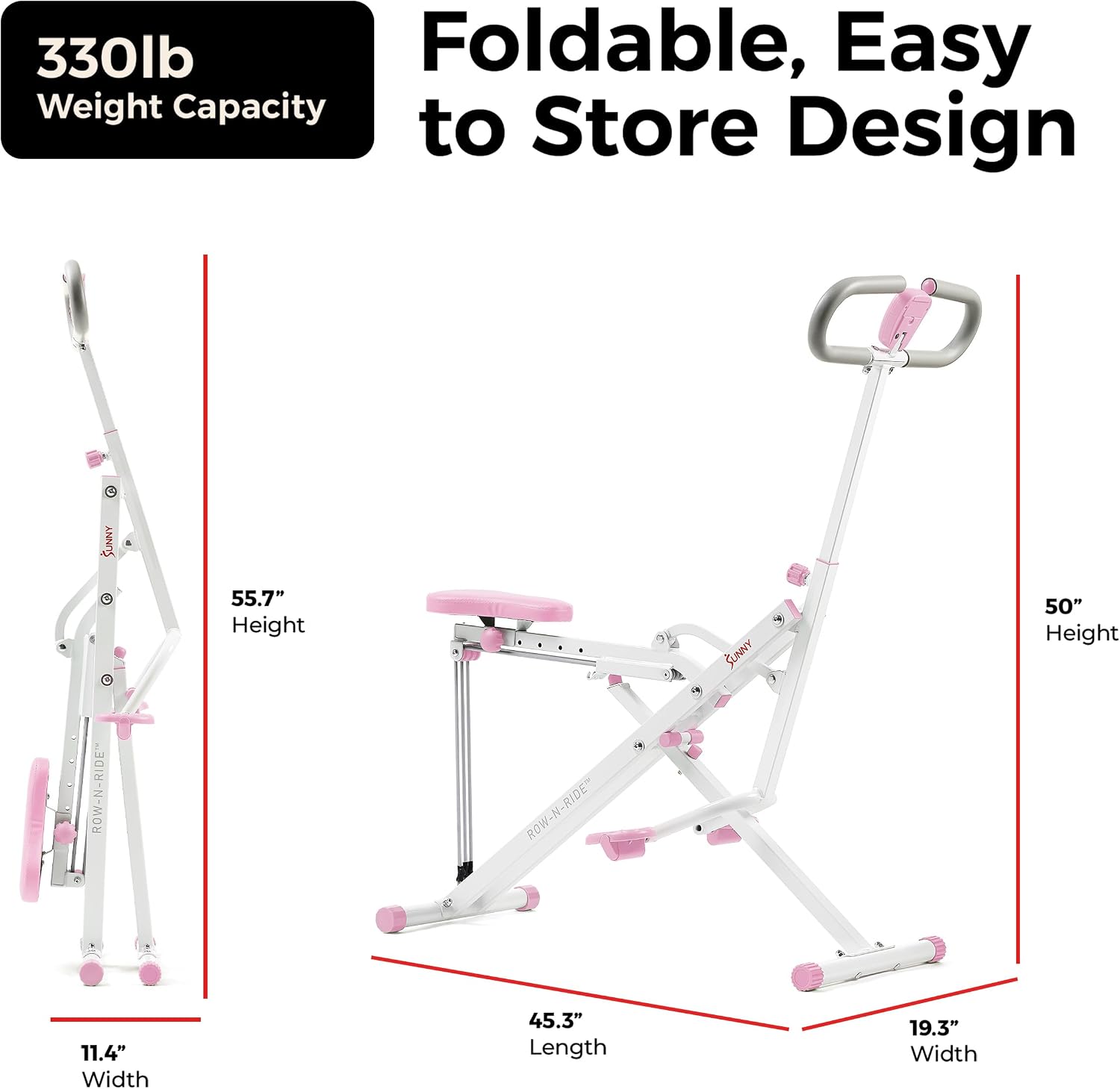 Thumbnail 6 de Sunny Health & Fitness Row-N-Ride Squat Assist Trainer review