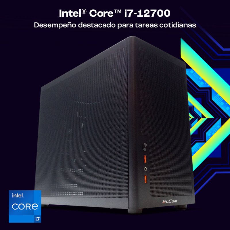 Detalle de PcCom Work: Intel Core i7-12700, 32 GB de RAM y 1 TB SSD NVMe