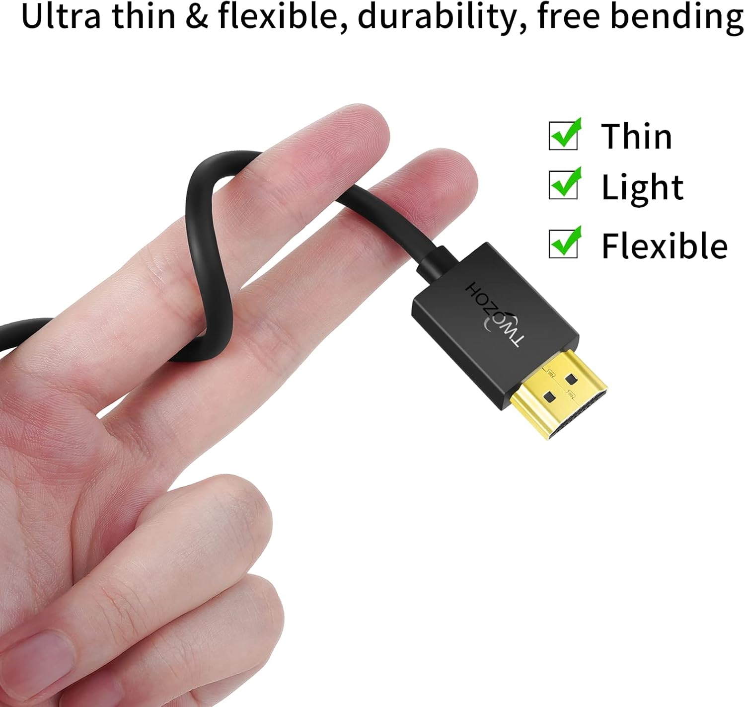 Thumbnail 3 de Twozoh HDMI Kabel 3M – 2er Pack